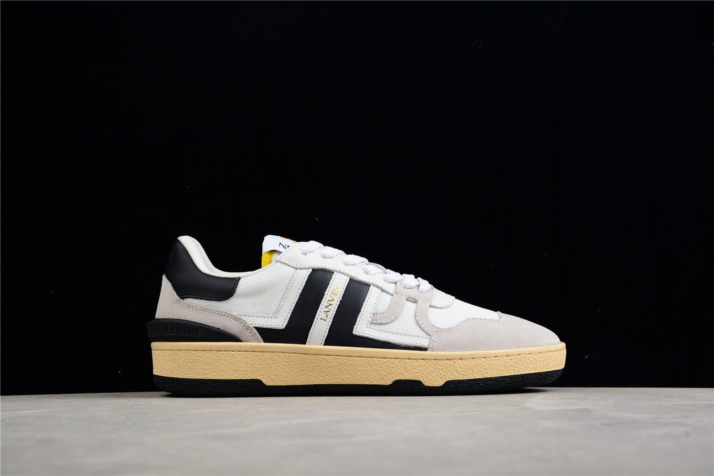 Baskets Lanvin en maille et daim