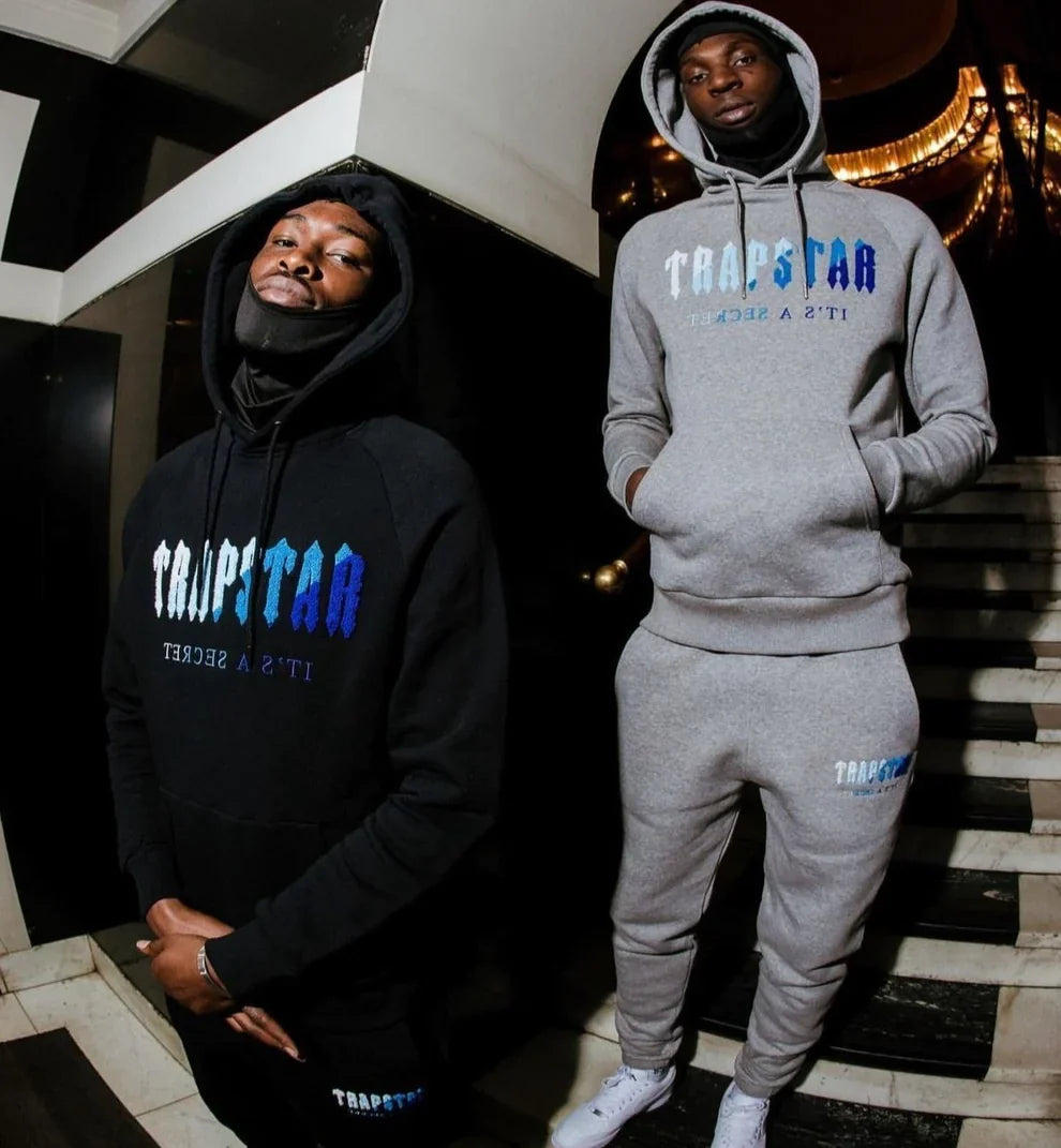 Survêtement à capuche Trapstar Chenille Decoded - Édition Black Ice Flavours