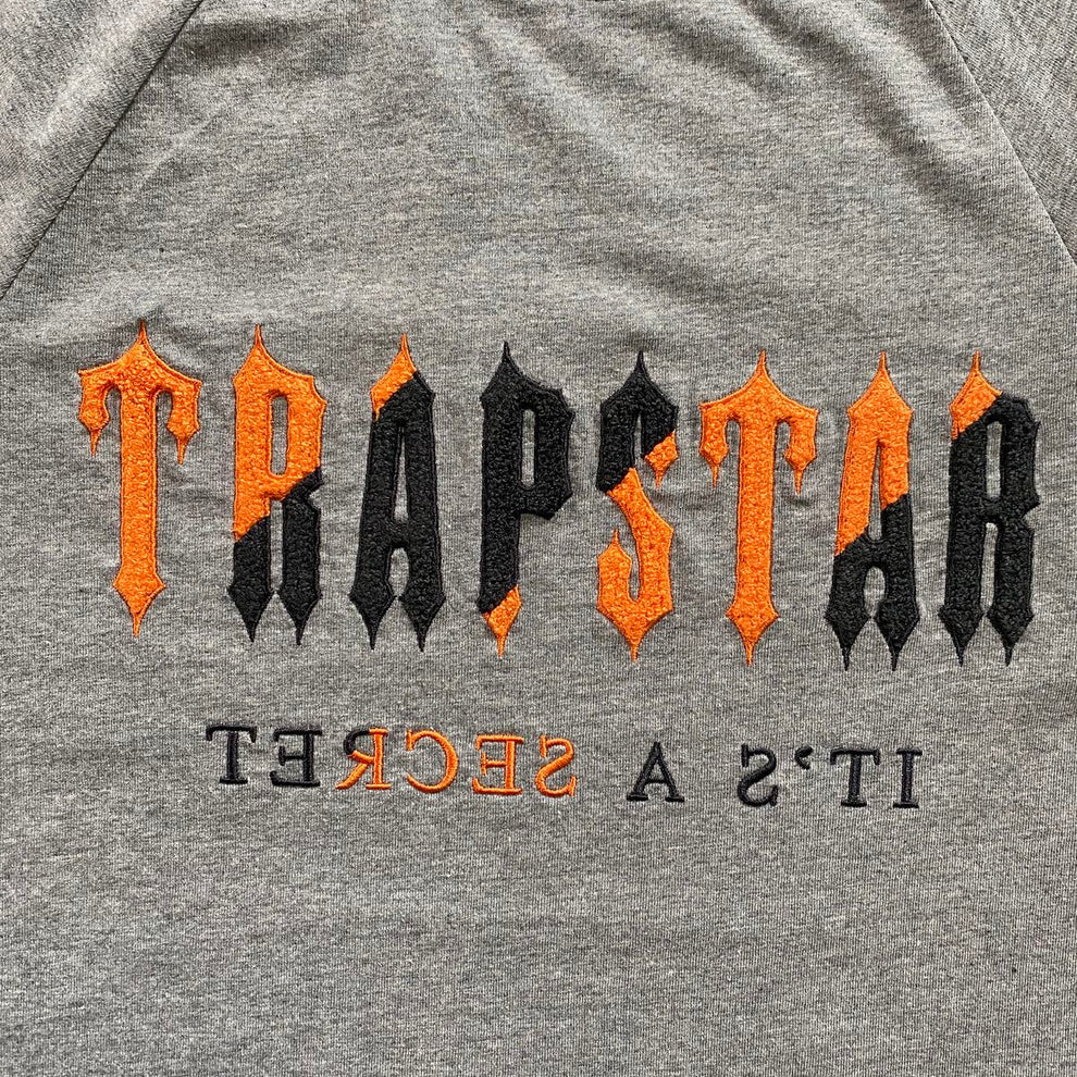 Ensemble court Trapstar Chenille Decoded - Gris/Orange