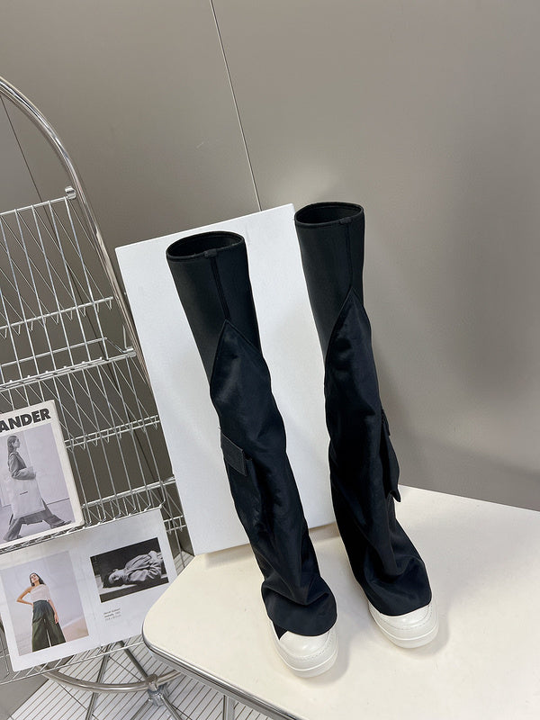 Bottes hautes noires Rick Owens
