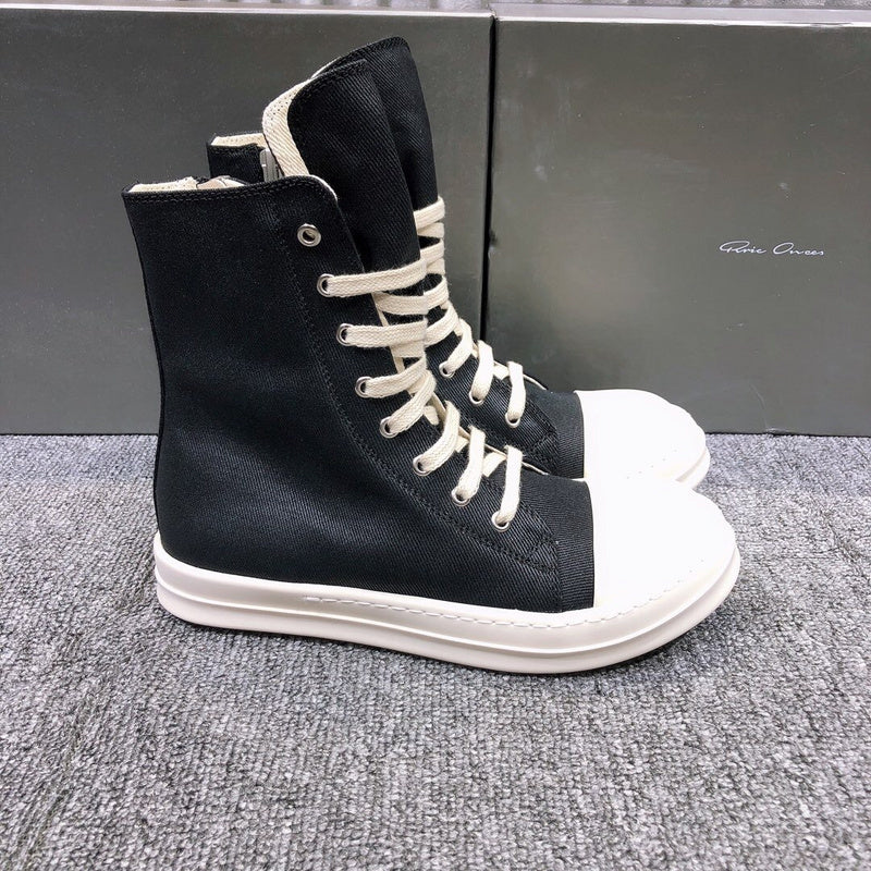 Baskets montantes en toile Rick Owens