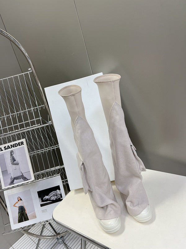 Bottes blanches Rick Owens montantes