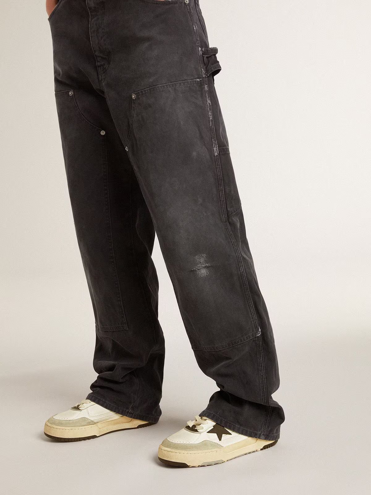 Étoile de balle Golden Goose – Contraste d'étoile noire