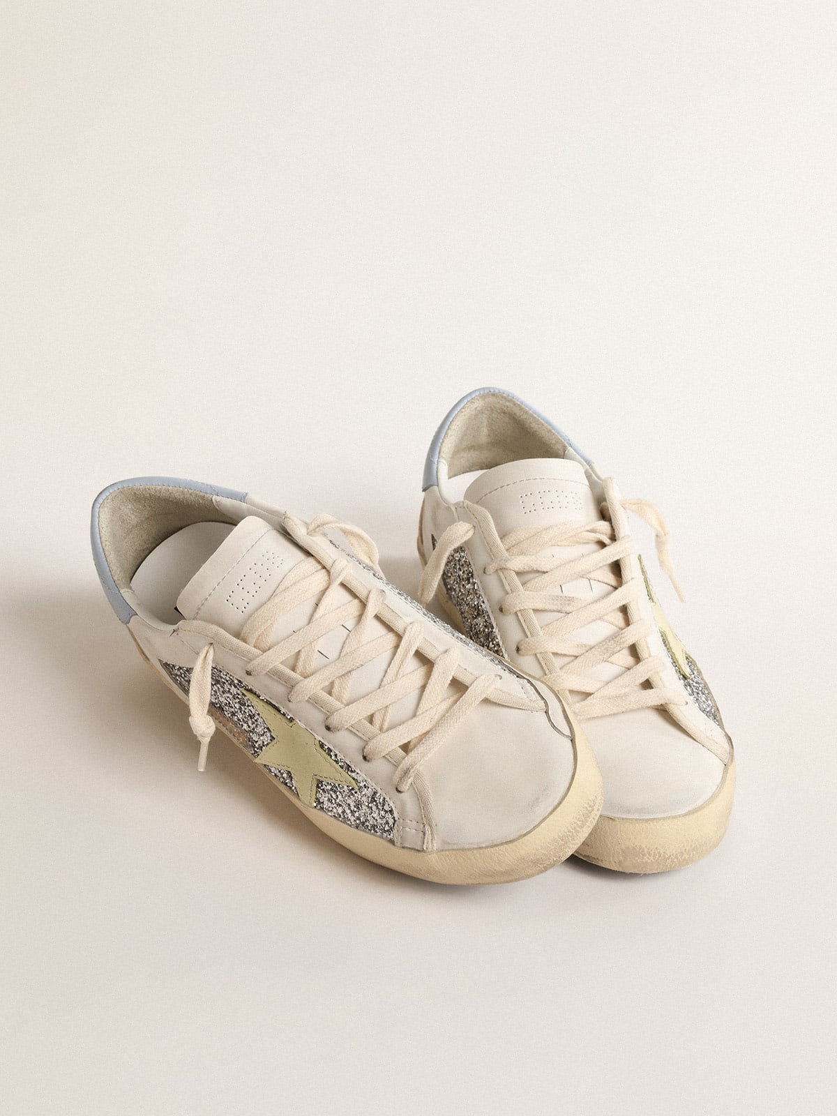 Baskets à paillettes Golden Goose Super-Star « Love Forever »