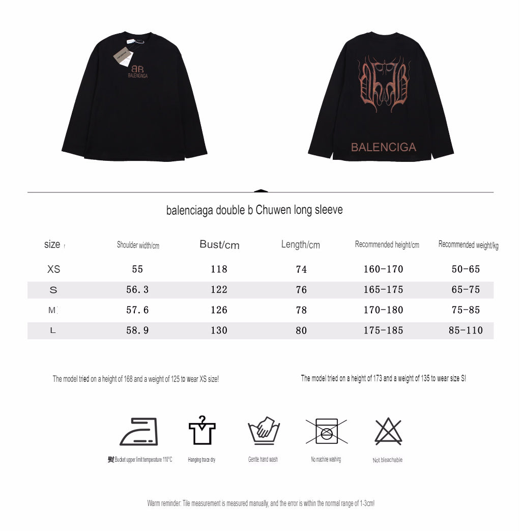 T-shirt à manches longues Balenciaga