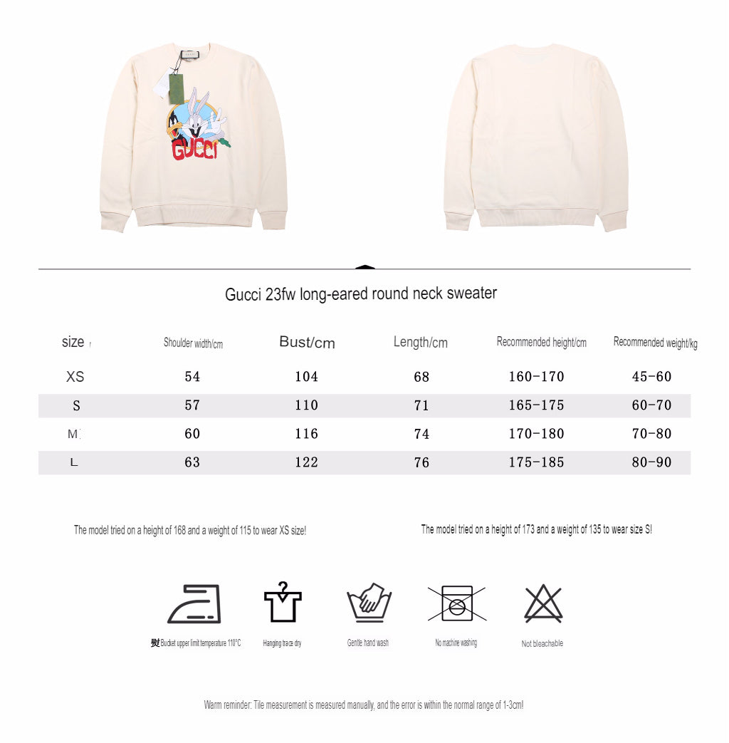 Sweat-shirt Gucci Bugs Bunny - Blanc