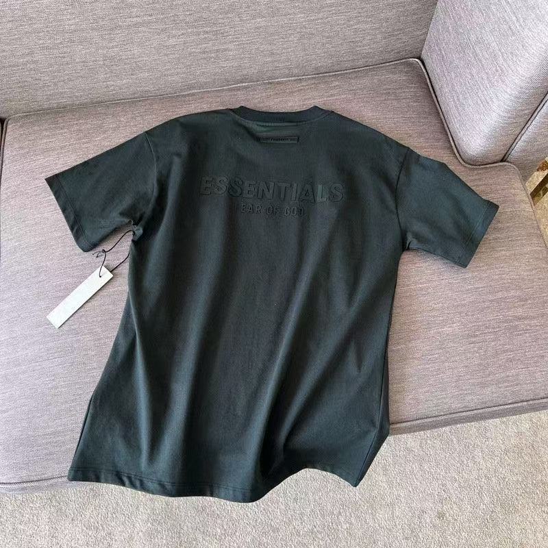 T-shirt noir à logo Fear of God Essentials