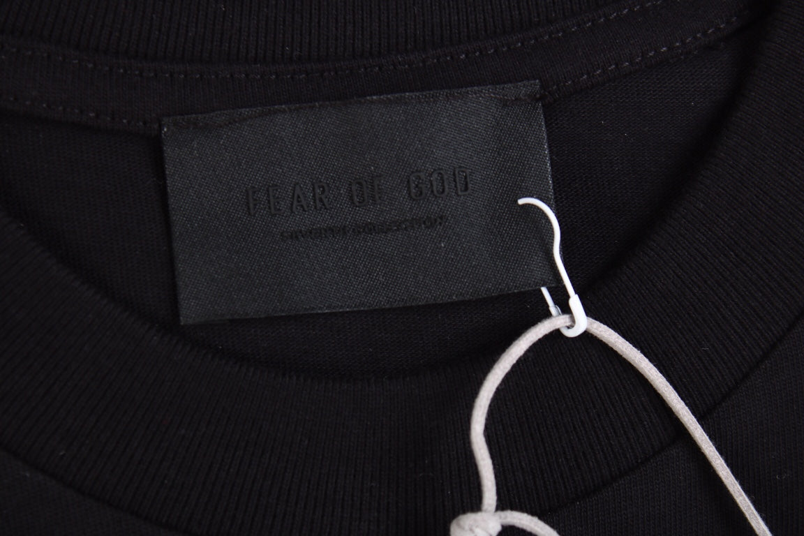 T-shirt Fear of God Lettre F (Noir)