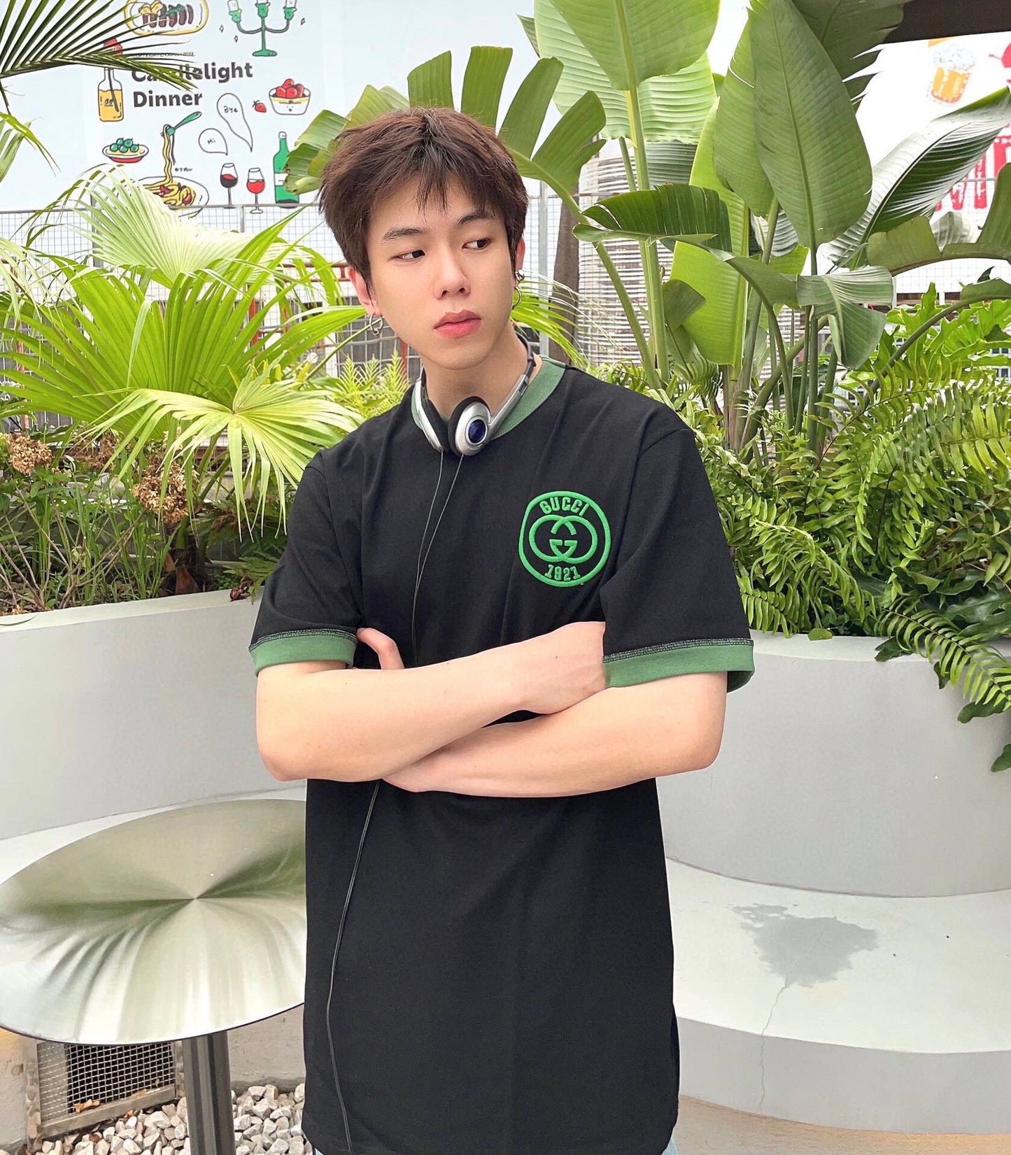 Polo Gucci avec logo brodé