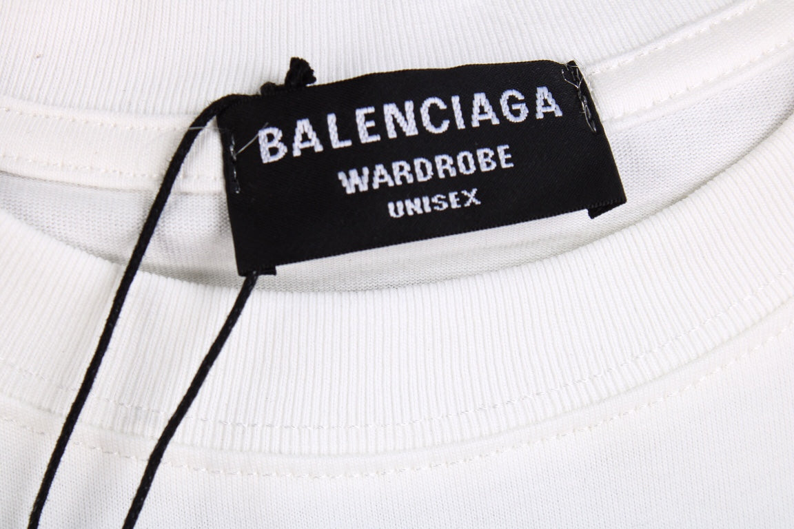 T-SHIRT BLANC AVEC LOGO BALENCIAGA
