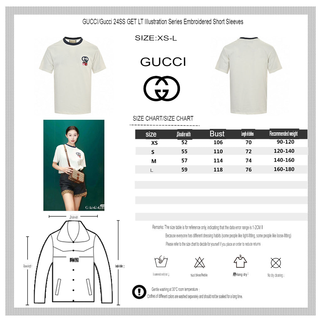 T-shirt Gucci à logo cerise