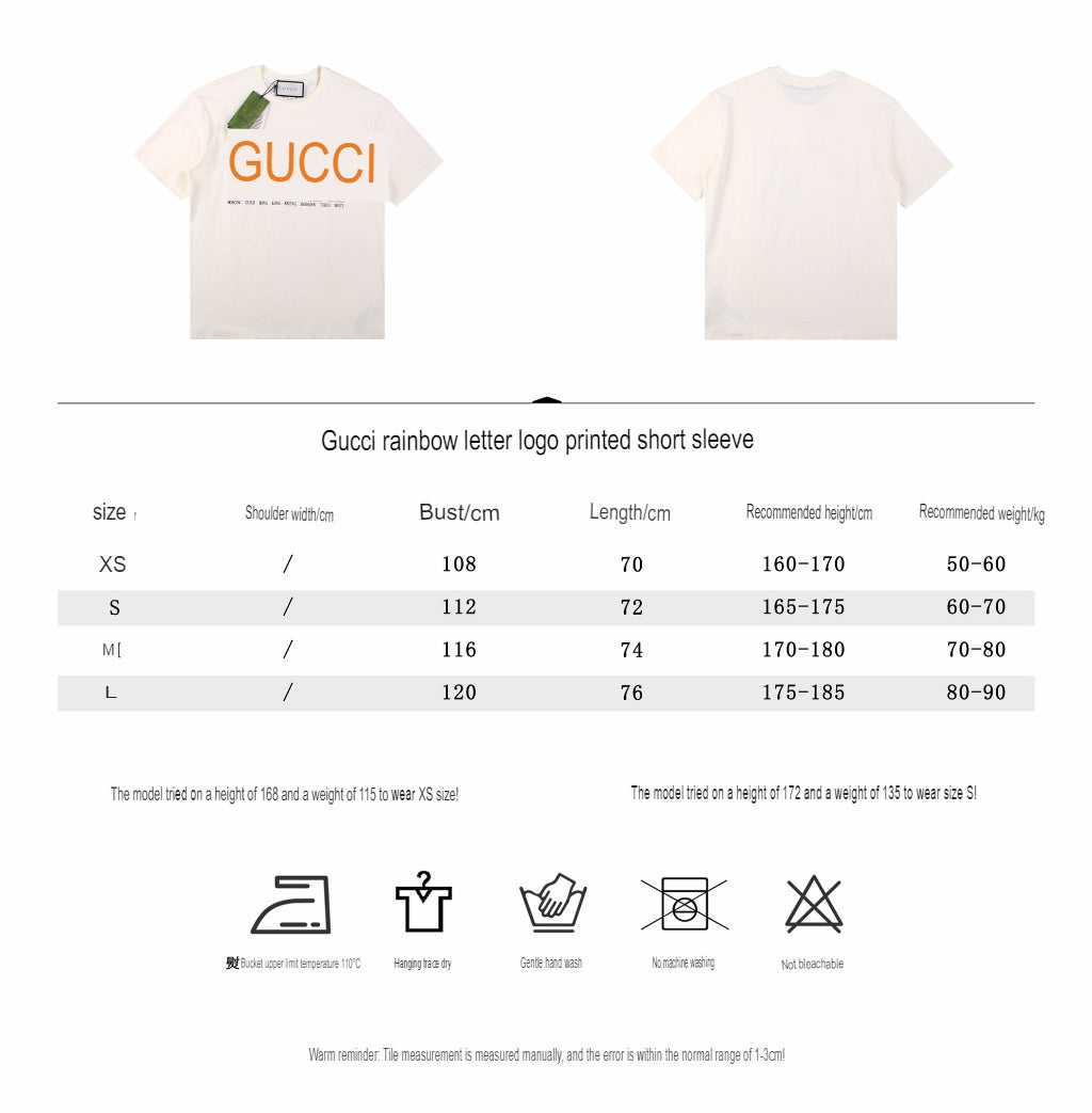 T-shirt Gucci Cities à lettres capitales - Blanc