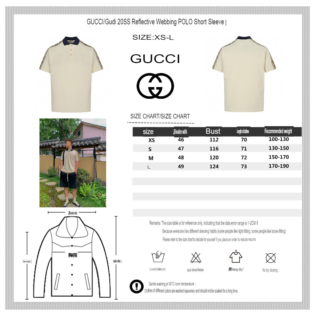 Polo Gucci avec bande logo