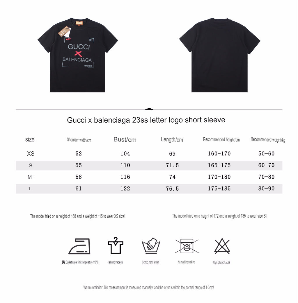 T-shirt issu de la collaboration Gucci x Balenciaga