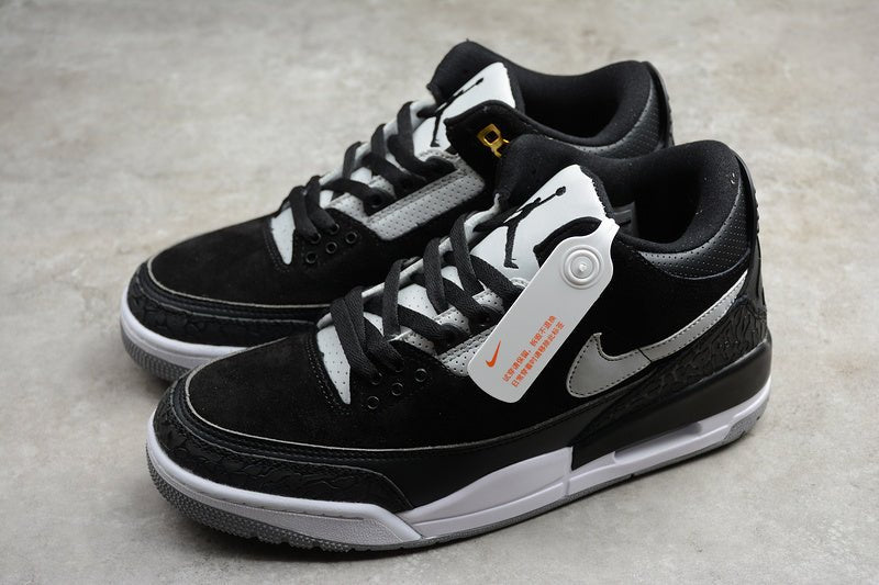 AIR JORDAN 3 TINKER NOIR/GRIS CIMENT-OR MÉTALLISÉ