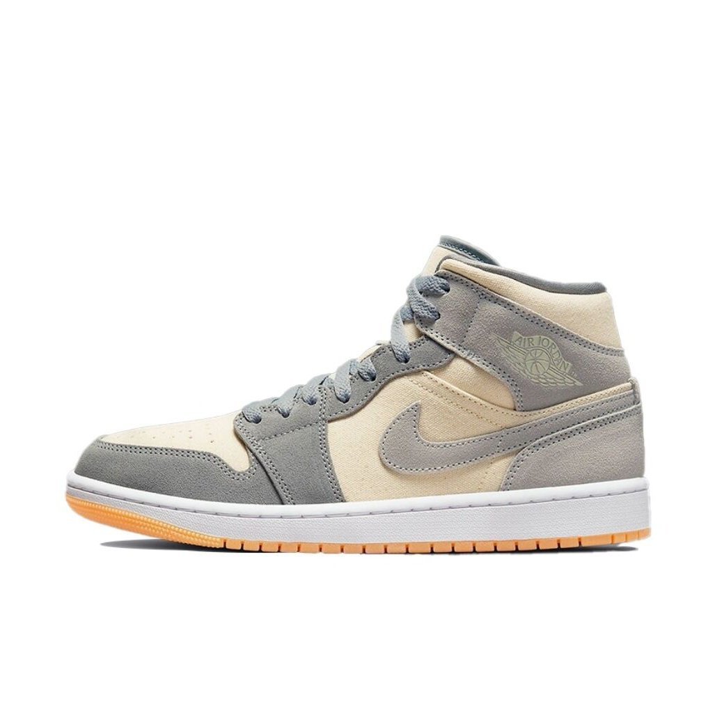 JORDAN 1 MID SE x GRIS PARTICULES LAIT DE COCO