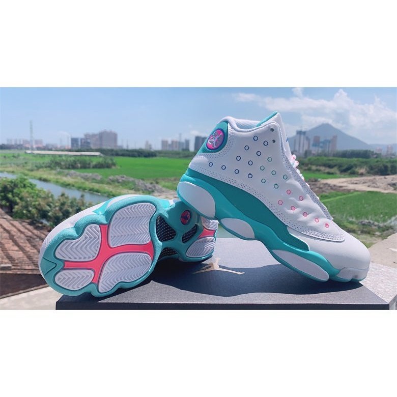 JORDAN 13 RETRO x BLANC SOAR VERT ROSE