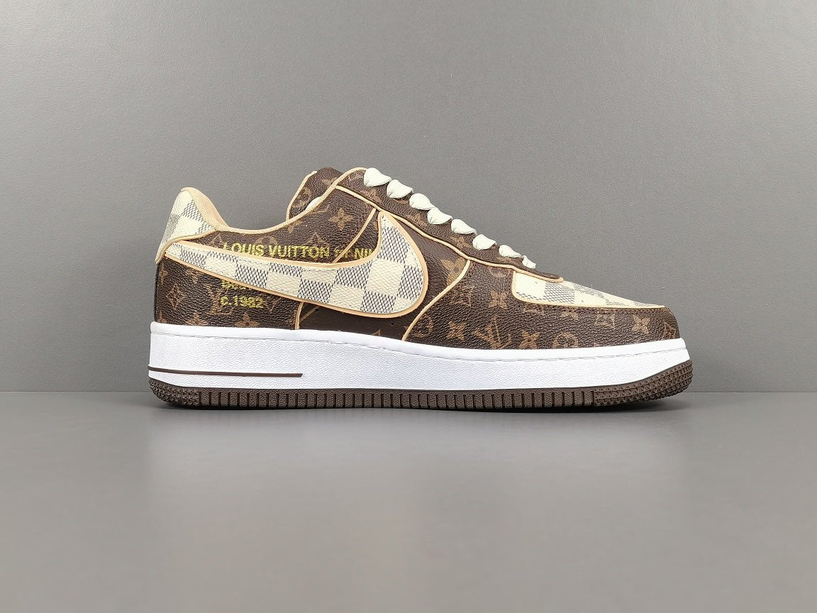 NIKE AIR FORCE 1 x LOUIS VUITTON MARRON