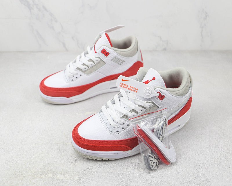 AIR JORDAN 3 RETRO BLANC TINKER/ROUGE UNIVERSITÉ-GRIS NEUTRE
