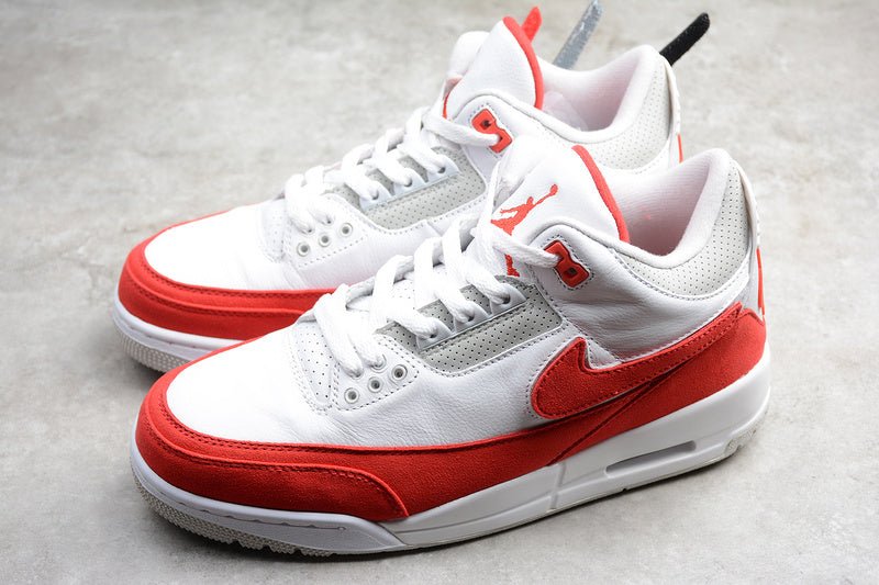 AIR JORDAN 3 RETRO TINKER BLANC/ROUGE UNIVERSITÉ