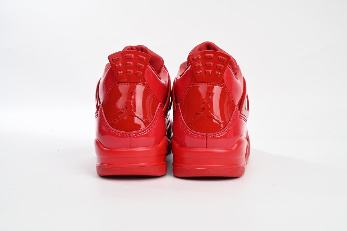 Air Jordan 4 Retro Cuir Laqué Rouge