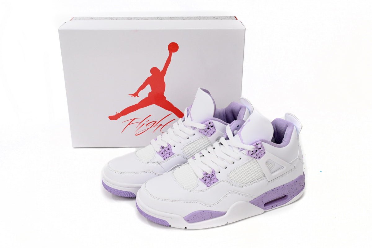 Air Jordan 4 Blanc Violet