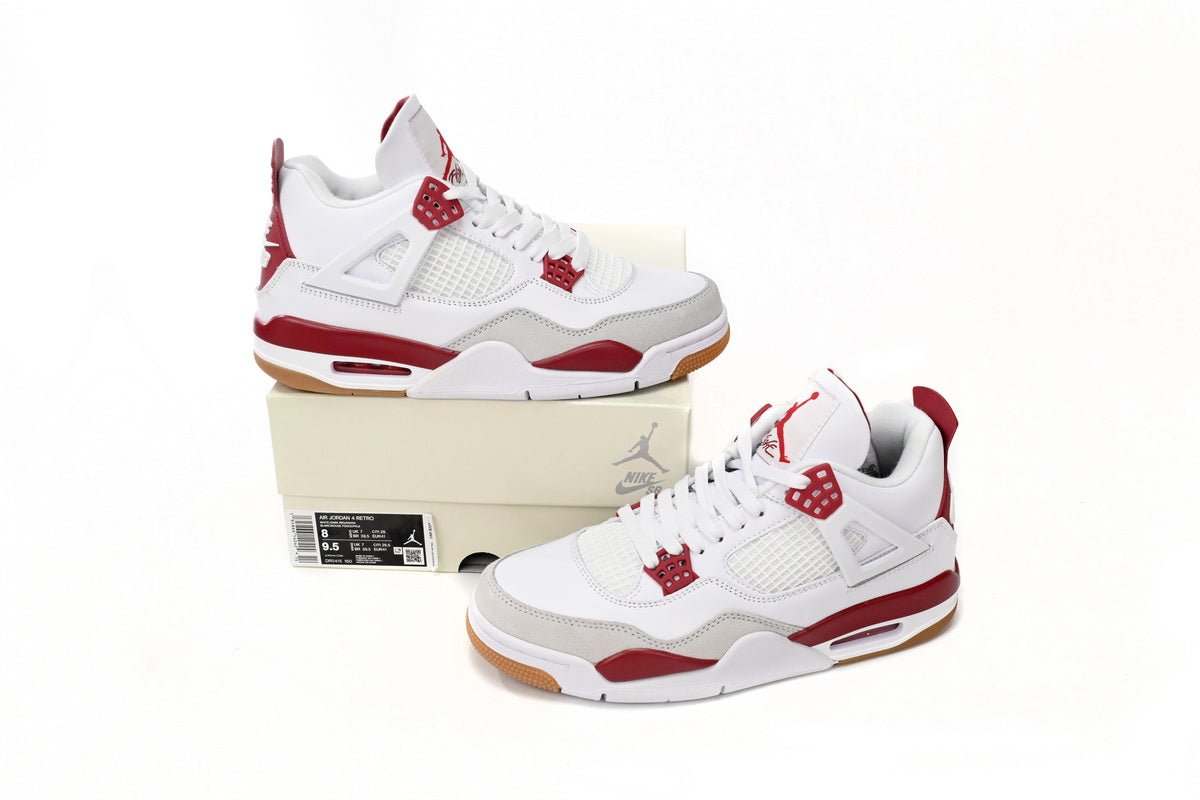 Air Jordan 4 Blanc Rouge