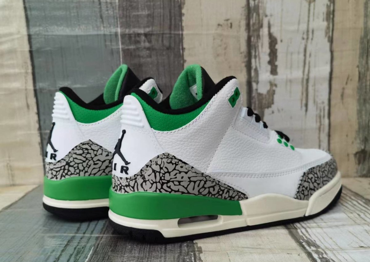 JORDAN 3 x GREEN PORTE-BONHEUR