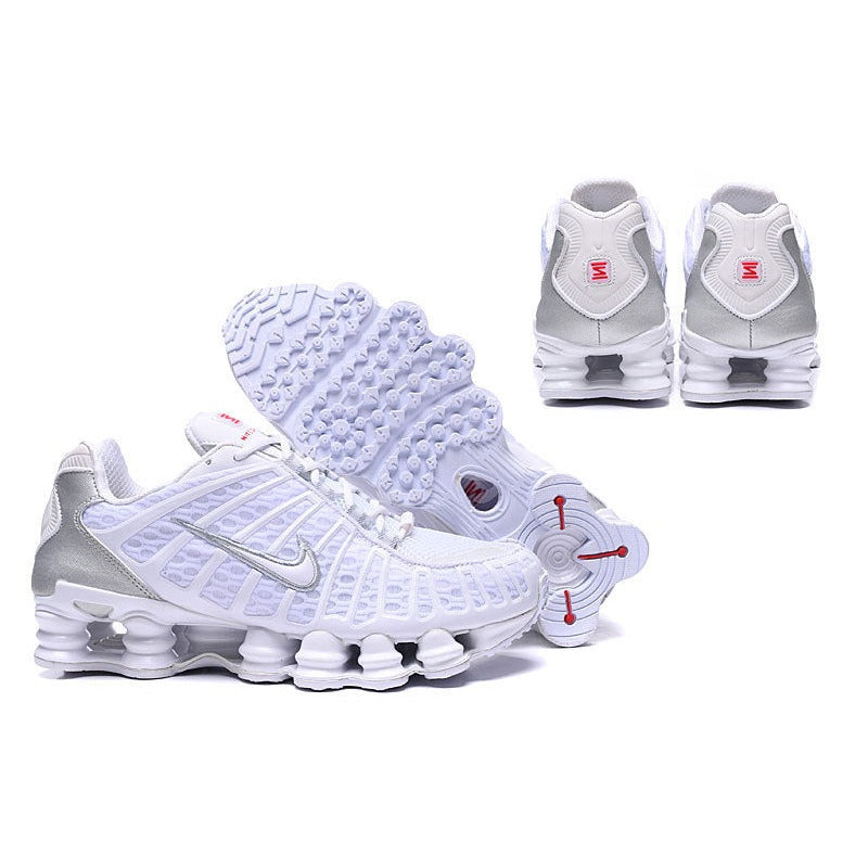 NIKE SHOX TL x BLANC ARGENT MÉTALLISÉ