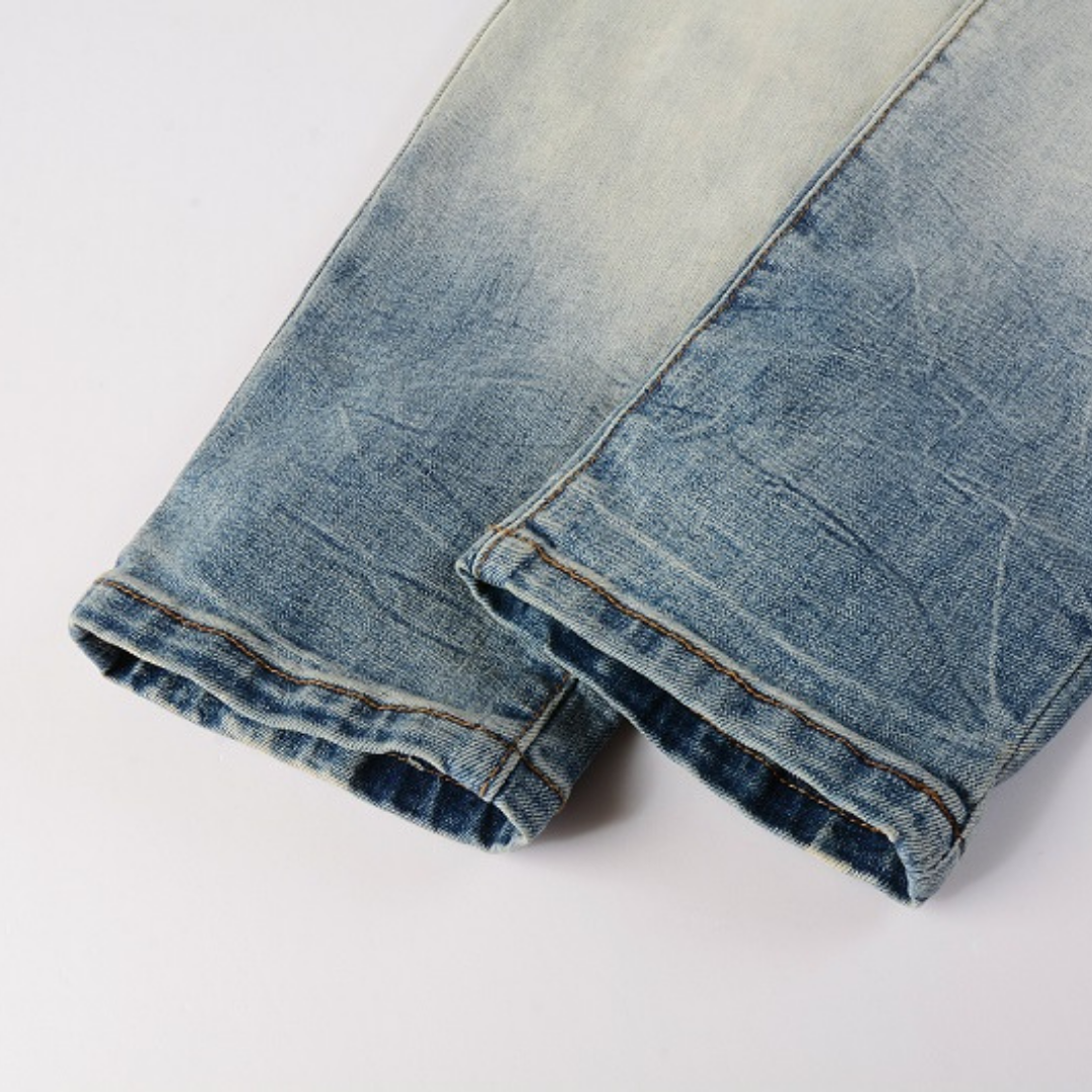 Jean à patch camouflage dégradé Amr