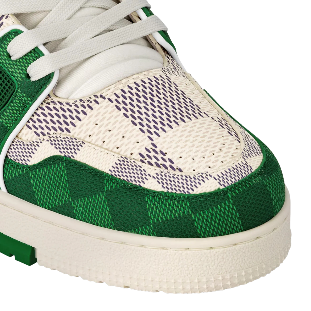 Baskets LV Monogram en Damier vert