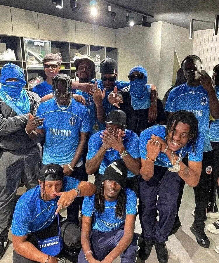 T-shirt bleu dégradé