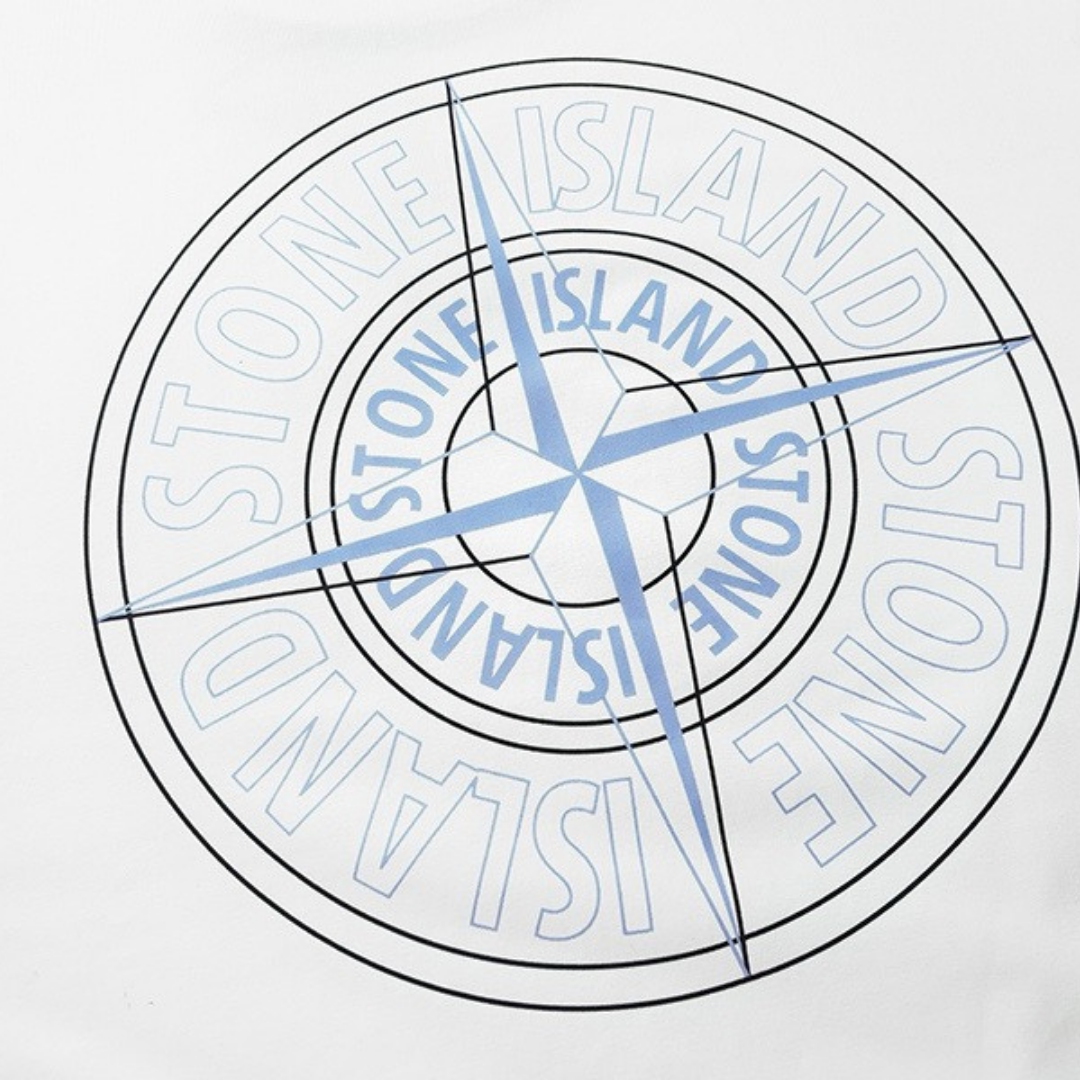 T-shirt à monogramme en pierre