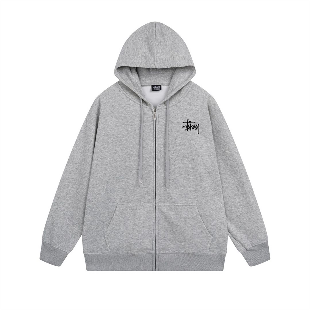 Sweat à capuche zippé Stussy