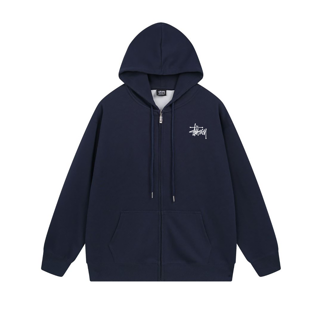Sweat à capuche zippé Stussy