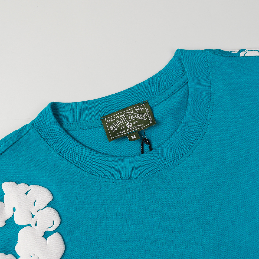 Ensemble short en denim bleu éclatant