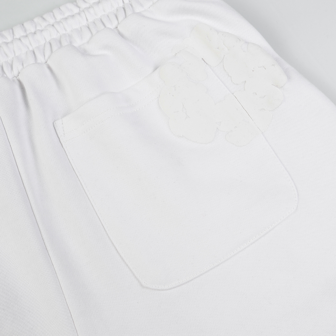 Ensemble short en denim TRS Triple blanc