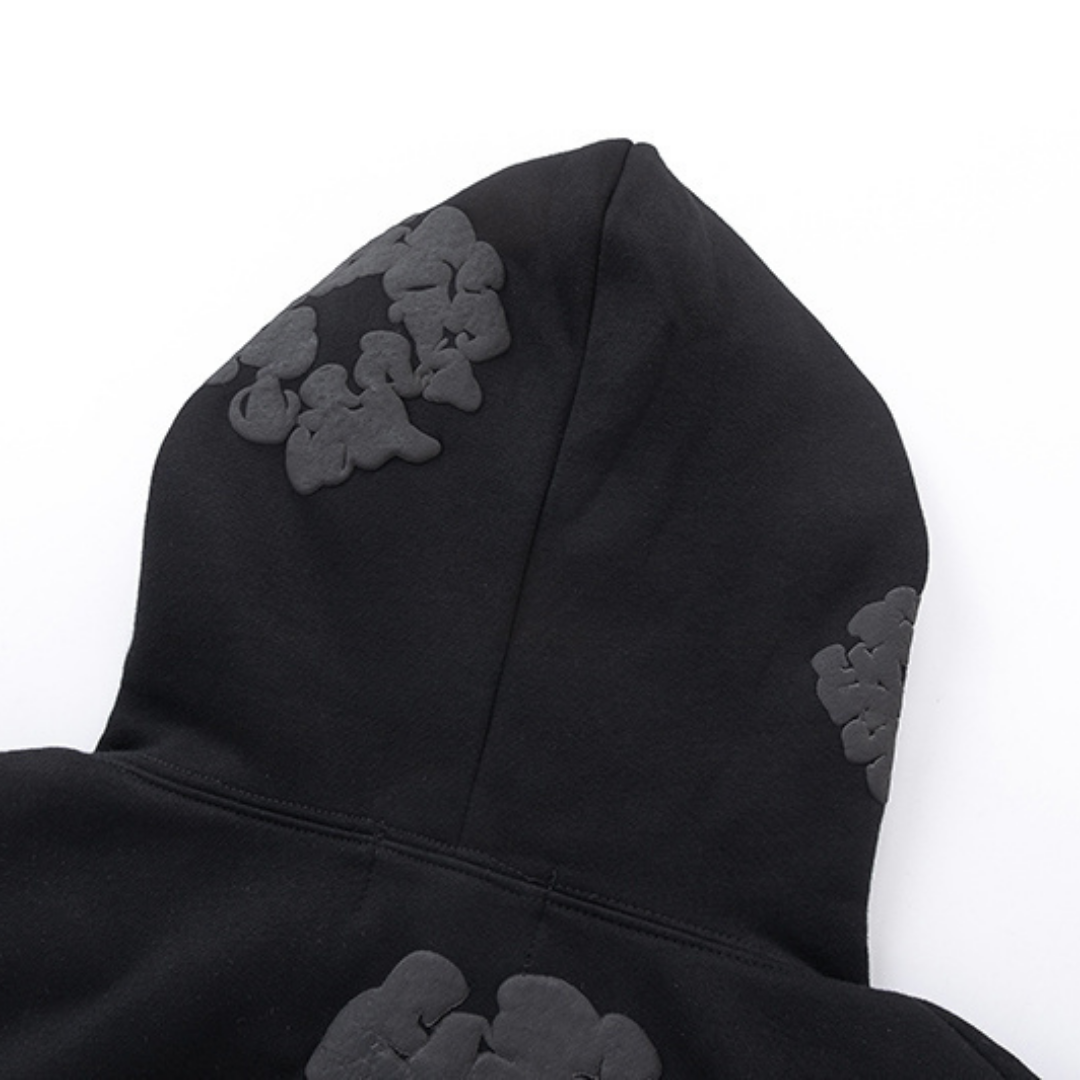 Ensemble de survêtement en denim noir