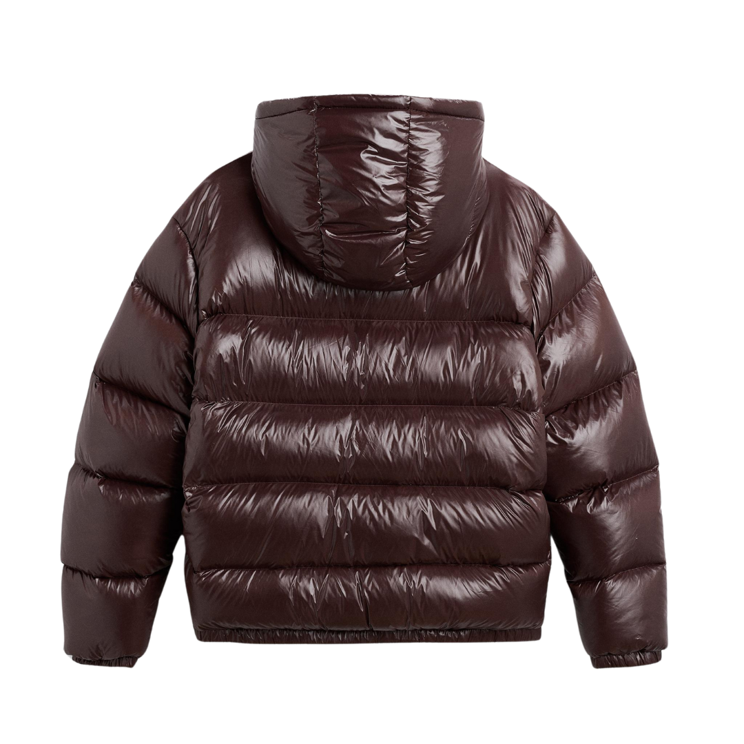 veste brillante bordeaux