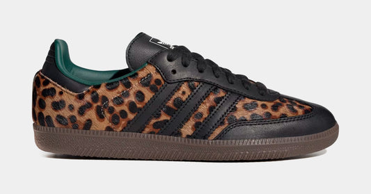 Samba OG Cheetah Womens Lifestyle Shoes (Core Black/Collegiate Green/Cream White)
