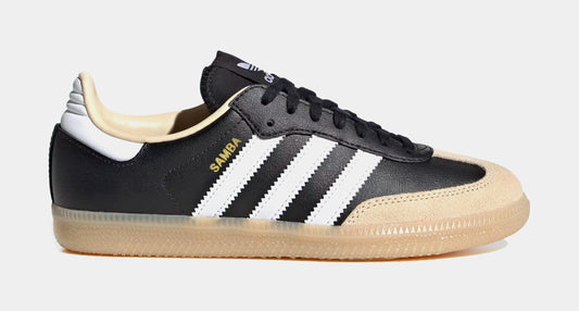 Samba OG Grade School Lifestyle Shoes (White/Black/Beige)
