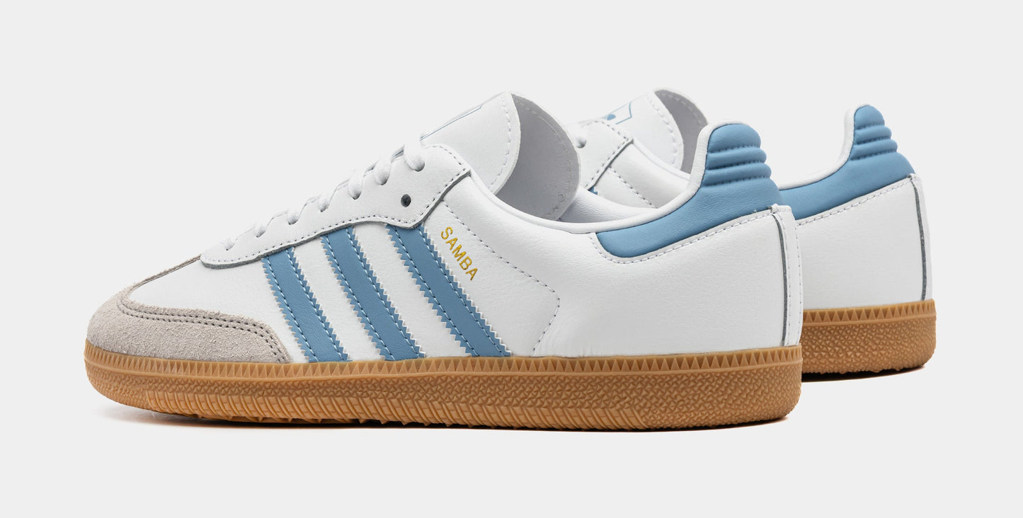 Samba OG Grade School Lifestyle Shoes (Cloud White/Bright Royal)