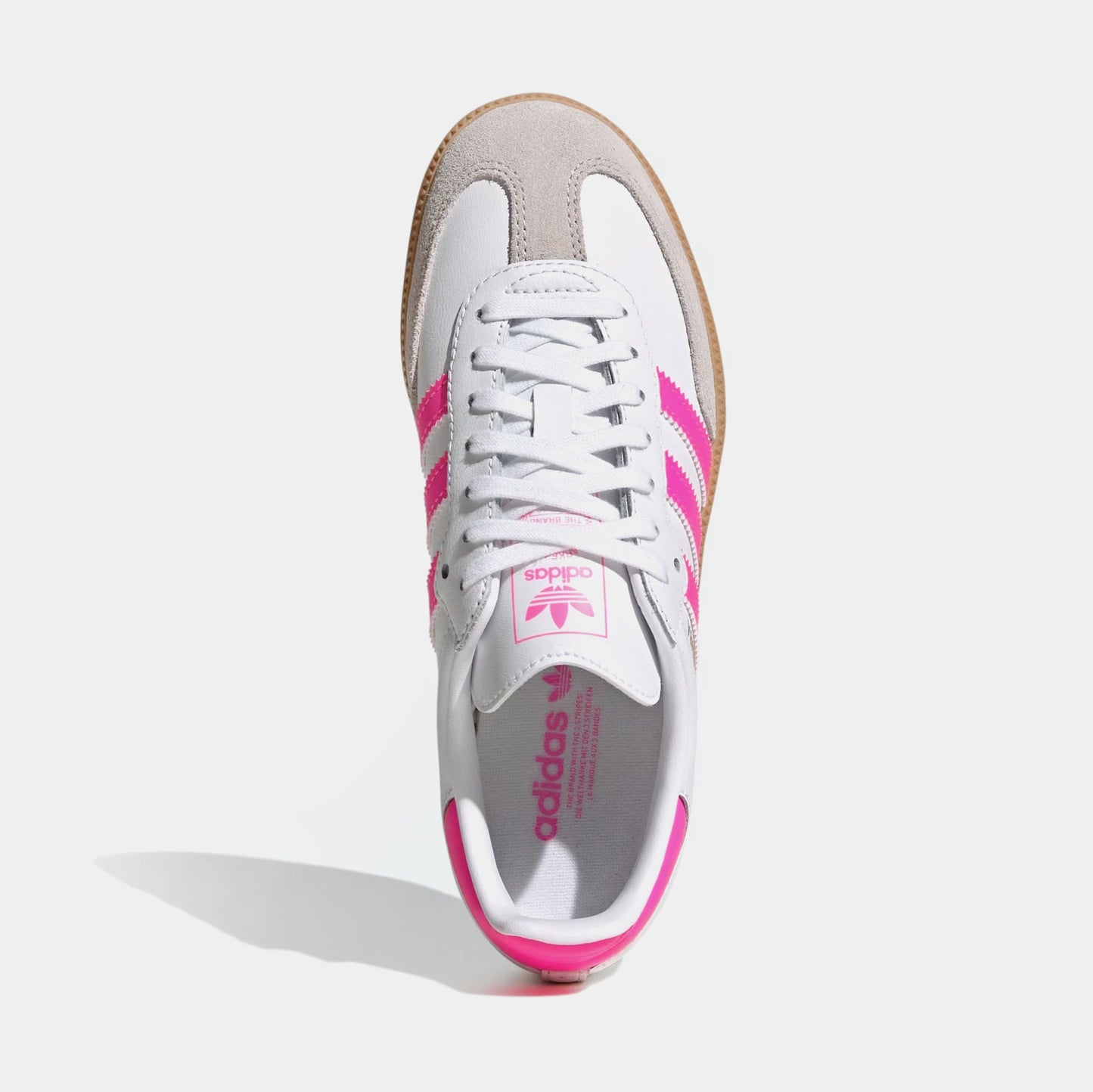 Samba OG Grade School Lifestyle Shoes (Cloud White/Lucid Pink/Gum)