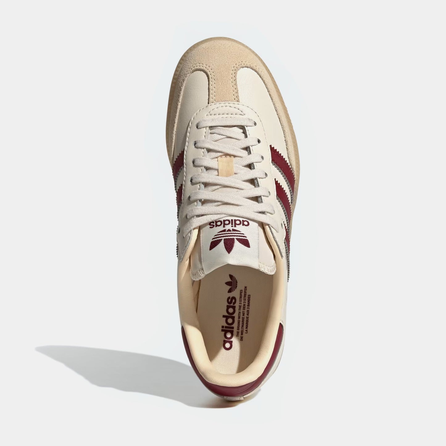 Samba OG Grade School Lifestyle Shoes (Wonder White/Shadow Red/Gum)
