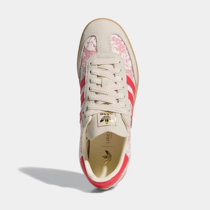 Samba OG Liberty London Womens Lifestyle Shoes (Footwear White/Cream White/Better Scarlet)