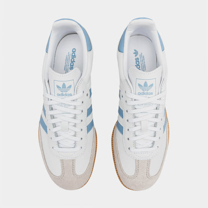 Samba OG Grade School Lifestyle Shoes (Cloud White/Bright Royal)