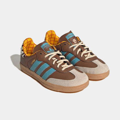 Toy Story x Samba OG Grade School Lifestyle Shoes (Preloved Brown/Preloved Blue/Aluminum)