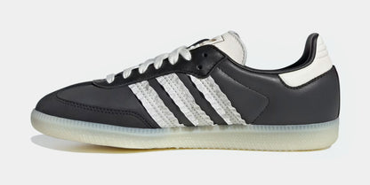 Samba OG Ruffled 3 Stripes Womens Lifestyle Shoes (Carbon/Off White/Core Black)