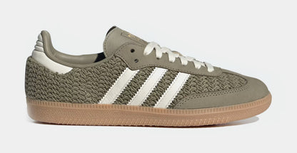 Samba OG Crochet Womens Lifestyle Shoes (Orbit Green/Cream White/Gum)