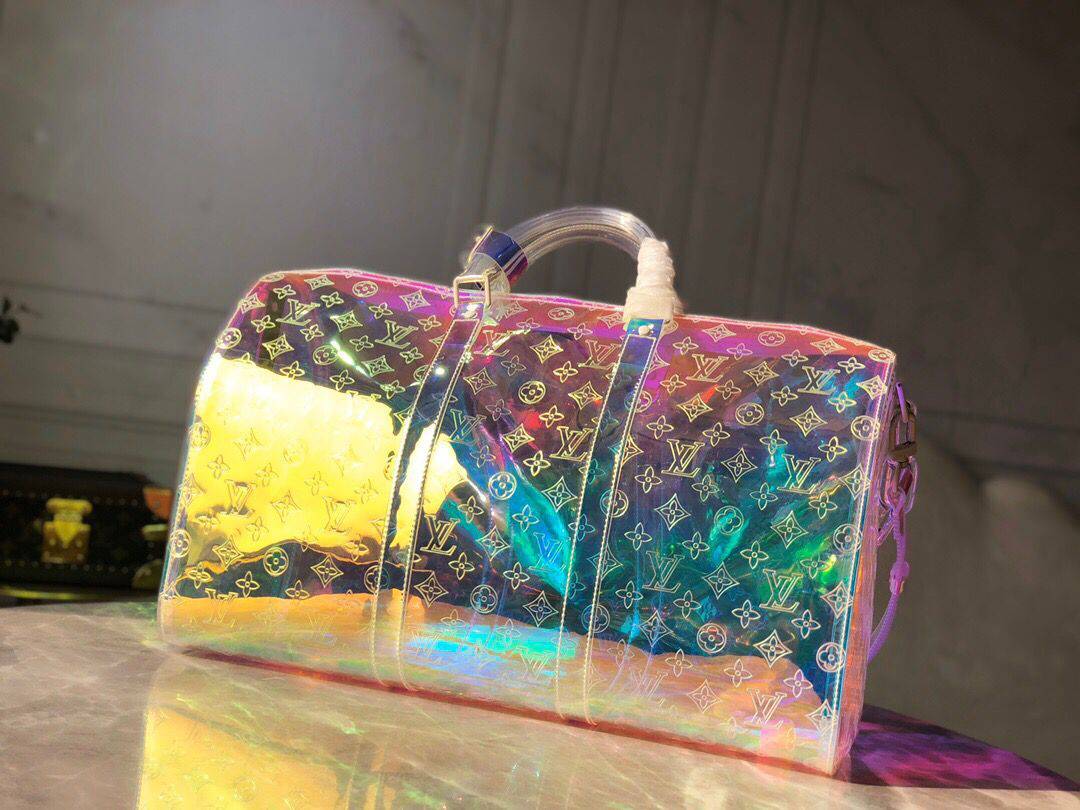 SAC DE VOYAGE LOUIS VUITTON MONOGRAM 50 PRISM HOLOGRAPHIQUE